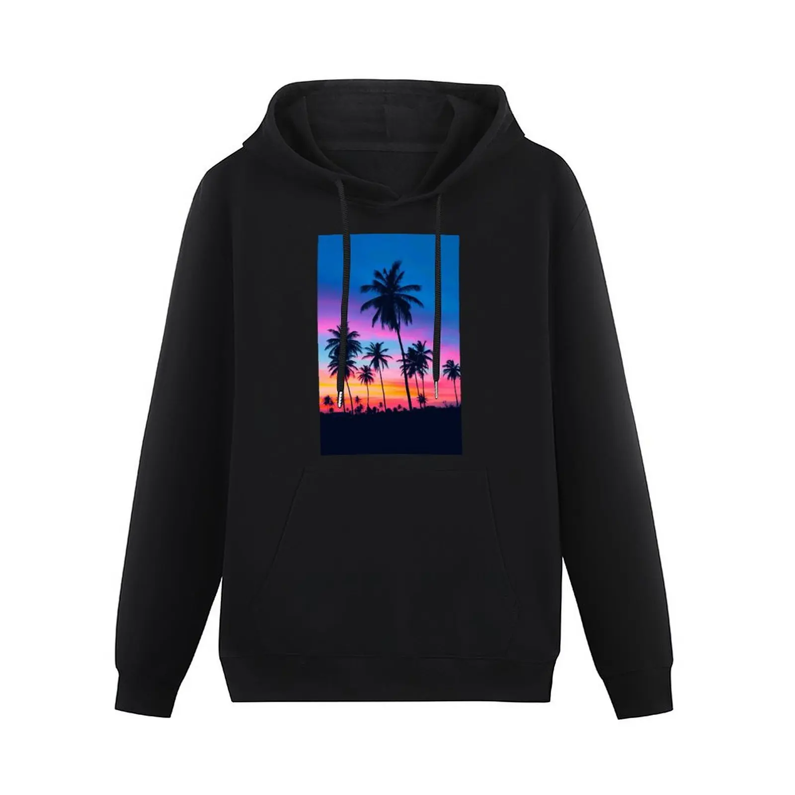 Tropical Palm Tree Sunset Pullover Hoodie winter clothes graphic t shirts men anime clothing new in hoodies