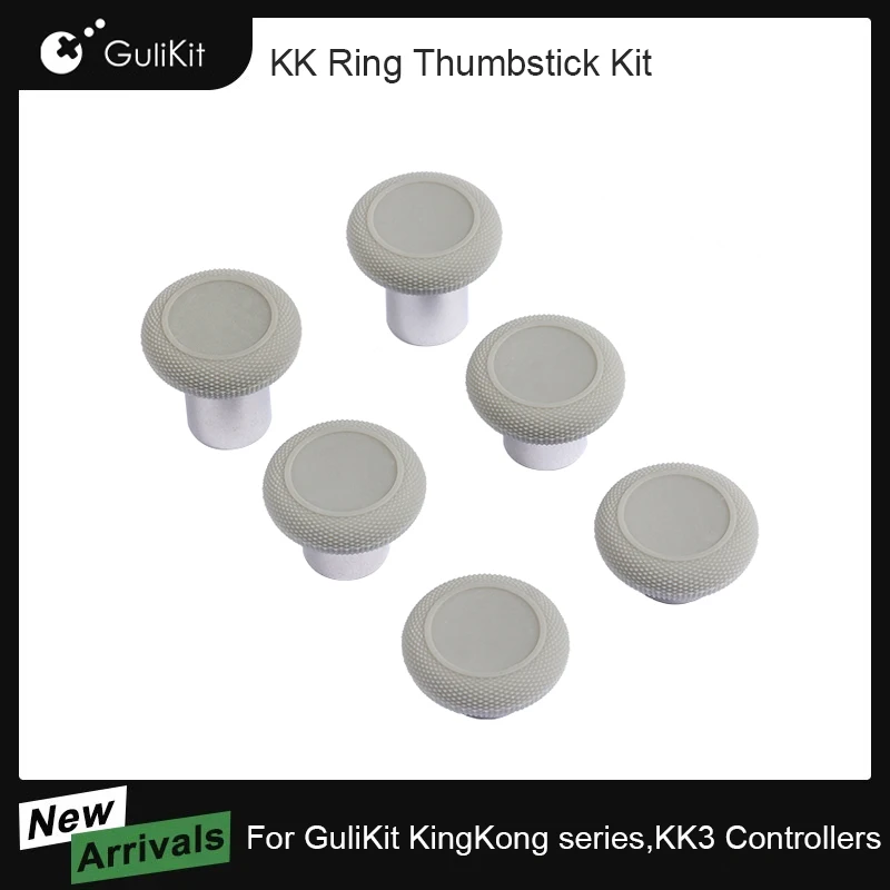 

GuliKit KingKong Ring Thumbstick Kit 6 in 1 Thumb Sticks with 3 Heights Option for Gulikit KingKong 2 Pro KK3 Replacement