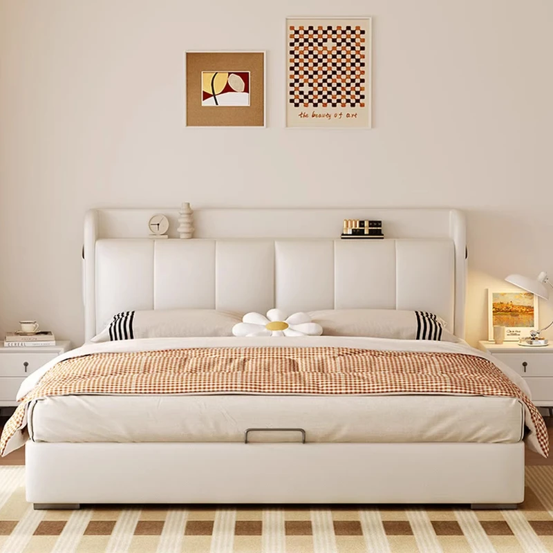 

Design European Bed Queen Luxury Modern Headboards Single Simple Bedroom Bed Sleeping Double Letto Matrimoniale Unique Furniture