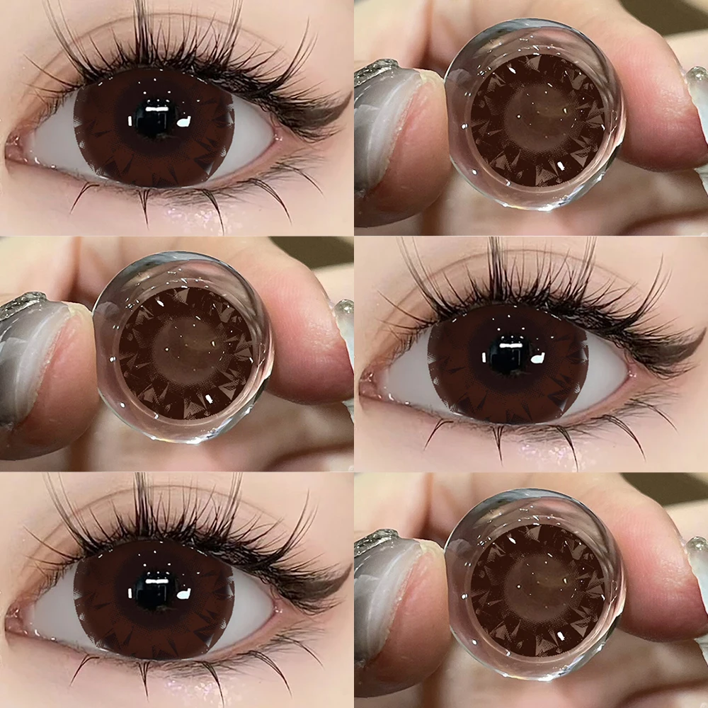 UYAAI NEUE Kontaktlinsen Beauty Blaue Augen Farblinsen Große Augen Natürliche Braune Linsen Kosmetik Graue Augenlinsen Make-up Grüne Schönheit – Detail 23