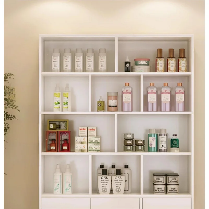 custom.Hairdresser Display Cabinet Product Special Partition Shelf Beauty Salon Cosmetic Storage Cabinet