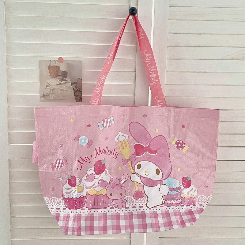 حقيبة هالو كيتي كروس بودي لطيفة كورومي قابلة للطي حقائب تسوق محمولة حقيبة كتف كاواي حقائب جديدة للمرأة #6