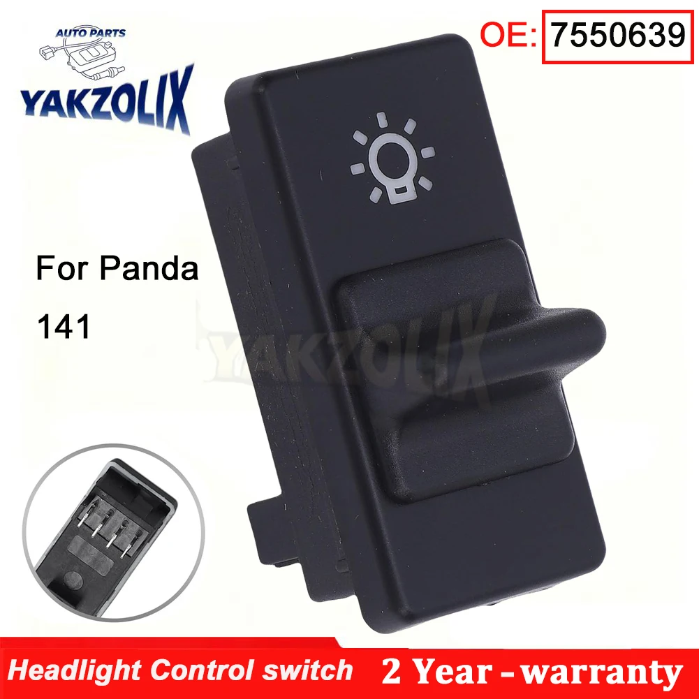 

7550639 Headlight Control Lighting Switch For Panda Hatchback 141 Van 1986 1987 1988 1989 1990 - 2004 Car Accessories 4 Pins