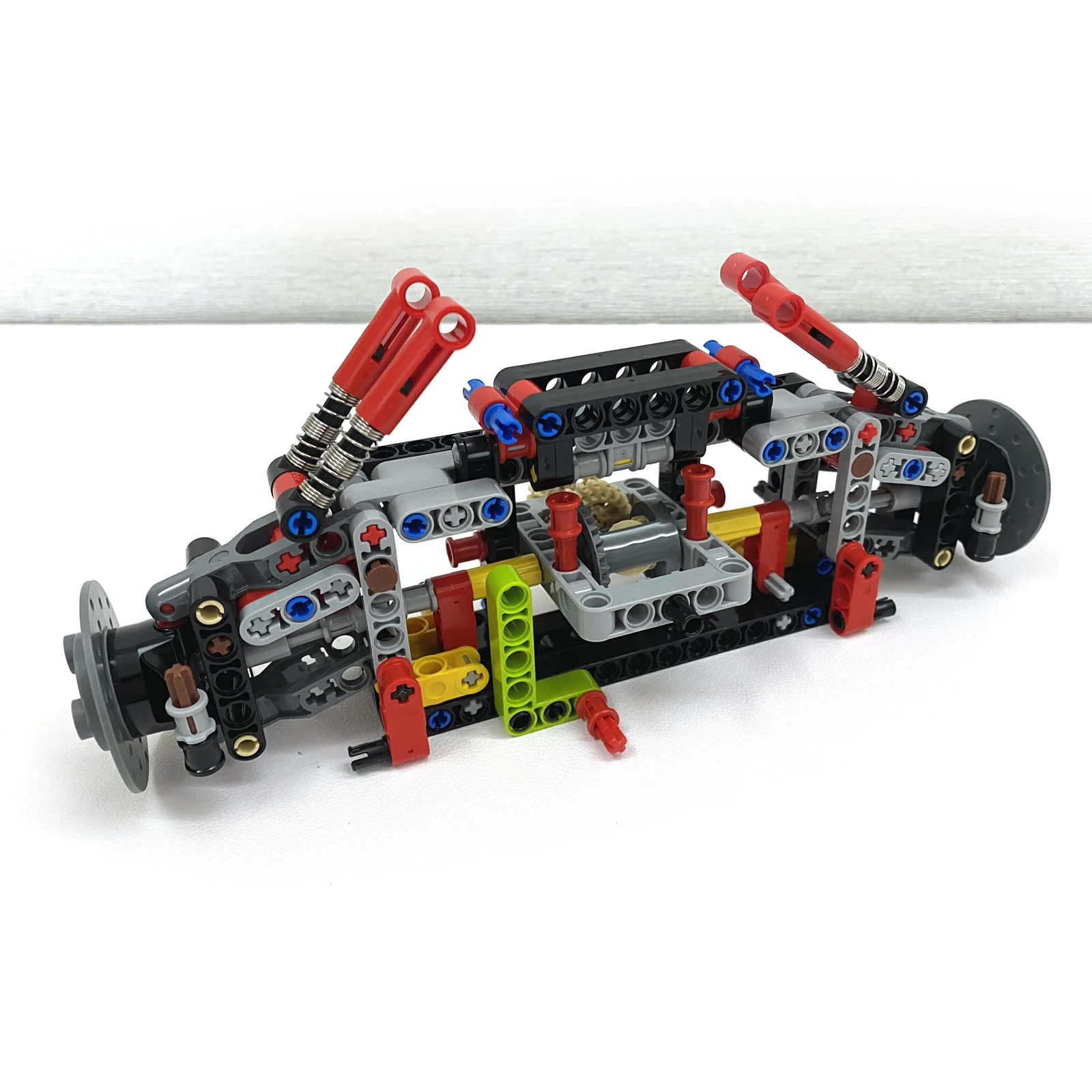 Shock-absorbing Arm Building Blocks MOC Technological Soft/Hard Spring Shock Arm Bricks DIY Parts for Motorcycle Car Toys  #T3