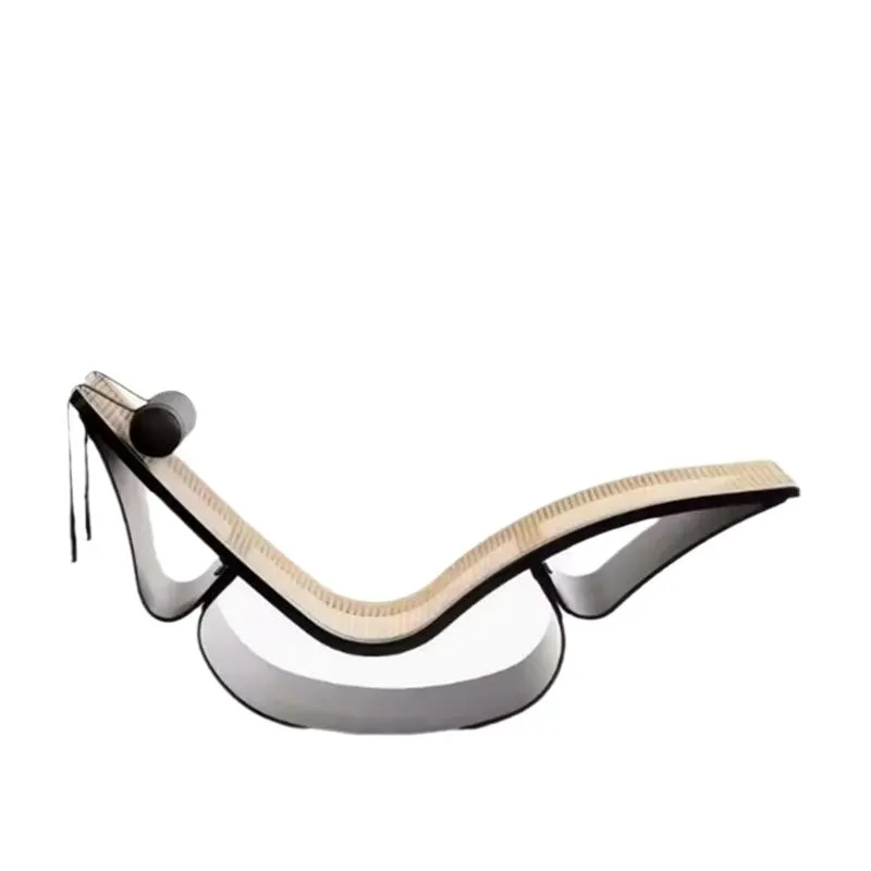 Italian bed and breakfast villa deck chair light luxury designer courtyard Internet celebrity minimalist rocking chair art