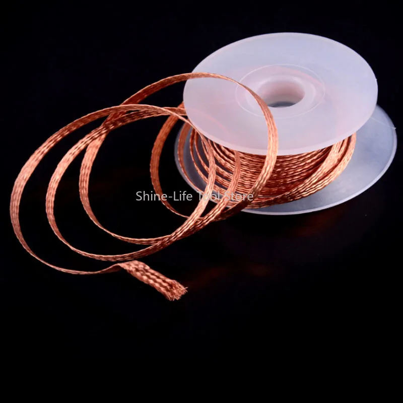 Desoldering Braid Tape Low Temperature Remover Tin Welding Wire Repair Width 1~4mm