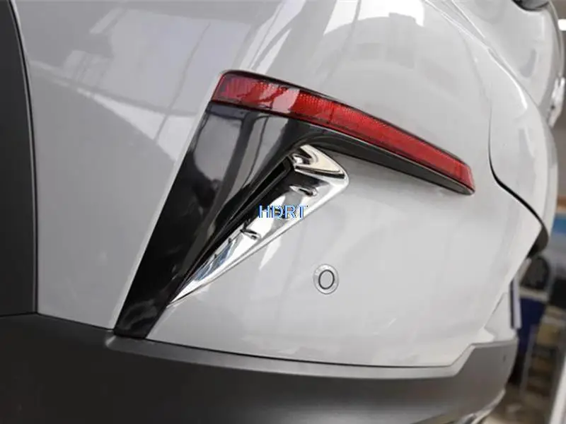 لامعة قطاع سيارة نمط الخلفية الضباب غطاء خفيف مصباح ل Changan وحدة UNI-T 2020 حامي اكسسوارات الديكور الخارجي ملصق