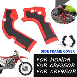 Proteção lateral de carenagem para Honda, acessórios para motocicletas, painéis de proteção, tampa do quadro, CRF250R, CRF450R, CRF 250, 450 R, CRF 250R