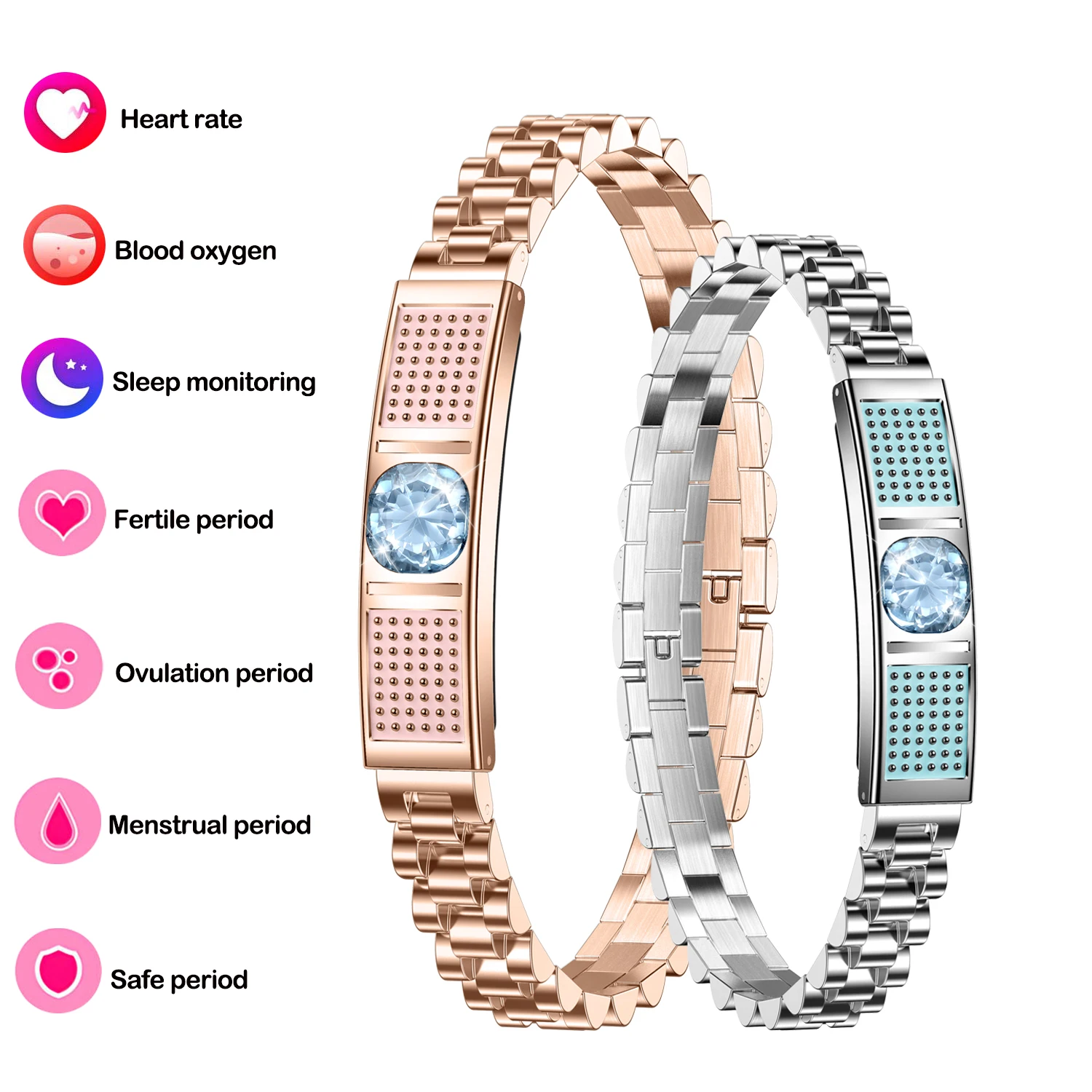 

Женский умный браслет с мониторингом сердечного ритма и сна, множеством режимов тренировок, мониторингом HRV, отслеживанием женского менструального цикла