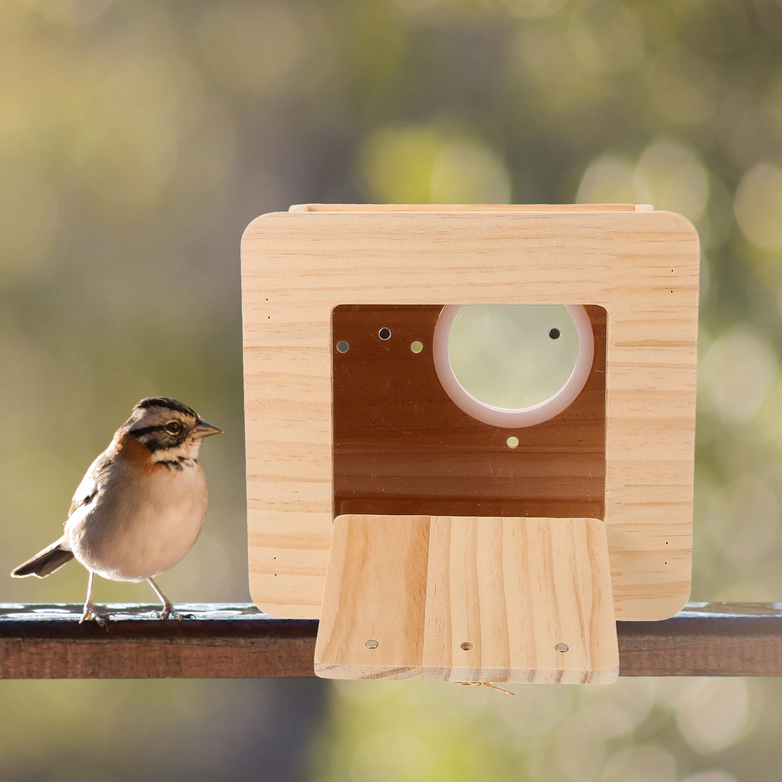 

Wooden Bird Nest Small Size Durable Safe Easy Clean Maintain Healthy Environment Versatile Incubator Warm Cage Outdoor Box