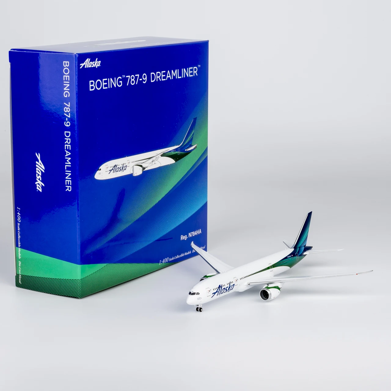 

55162 Alloy Collectible Plane Gift NG Models 1:400 Alaska Airlines "Dreamliner" Boeing B787-9 Diecast Aircraft Jet Model N784HA