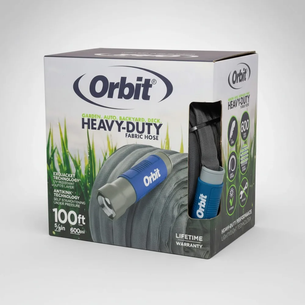 

Heavy-Duty Flexible Garden Hose 100-Foot 5/8-Inch Kink-Free Water Flow for Home and Agriculture