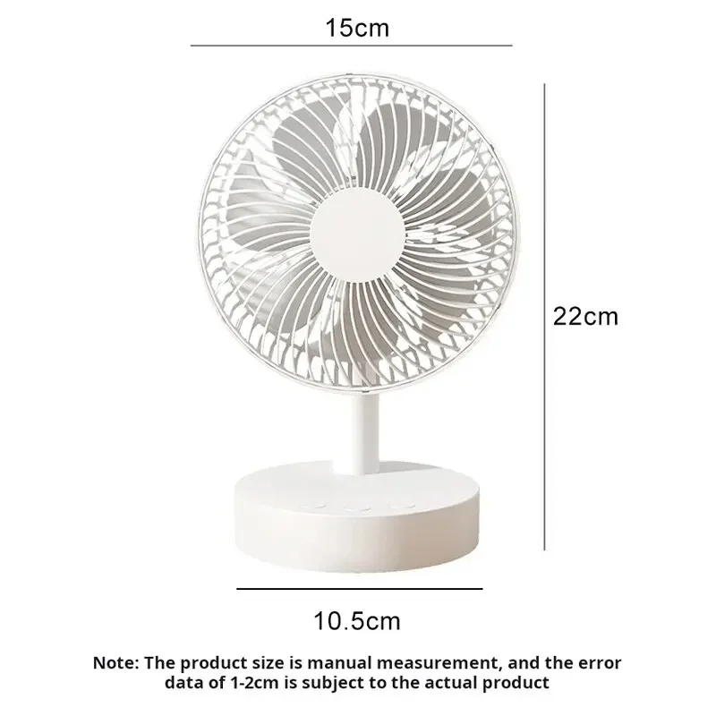 Xiaomi Youpin Fan Small White Desktop Timer Mute With Four-speed Adjustable Portable Fan Recharging Models Detachable Desk fan