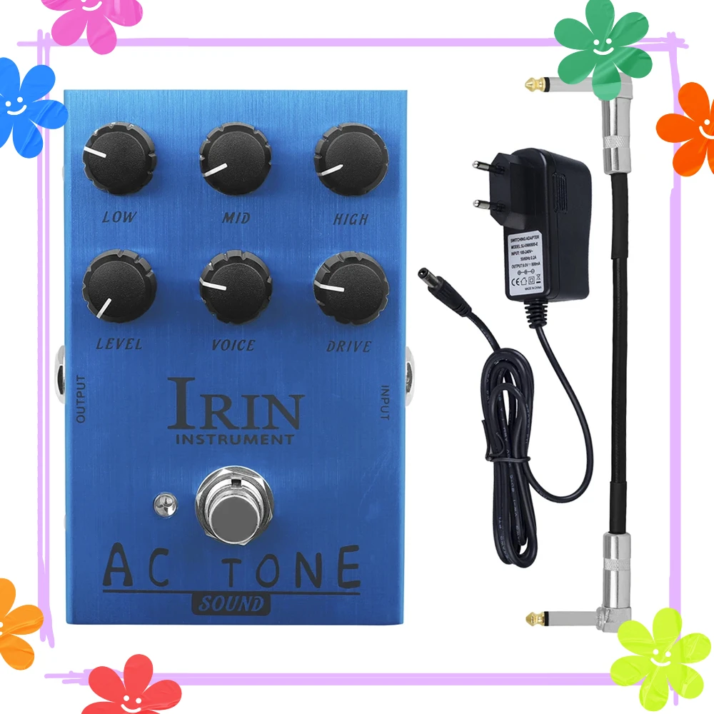 

IRIN AN-33 Electric Guitarra Effect Pedal AC TONE Overdrive Pedal Analog AC30 Amplifier Pedal Effect Classic British Rock Sound
