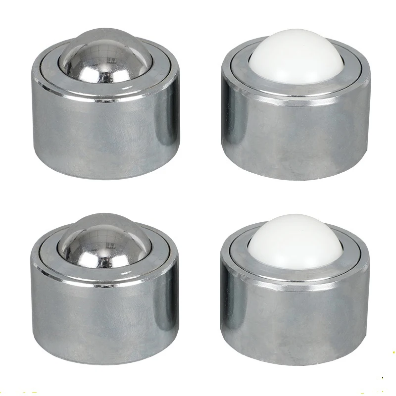 

4PCS Bearing Steel/Nylon Ball Precision Conveying Transfer Unit Universal Ball Bearing Conveyor Rollers Casters Bull Eye Wheels