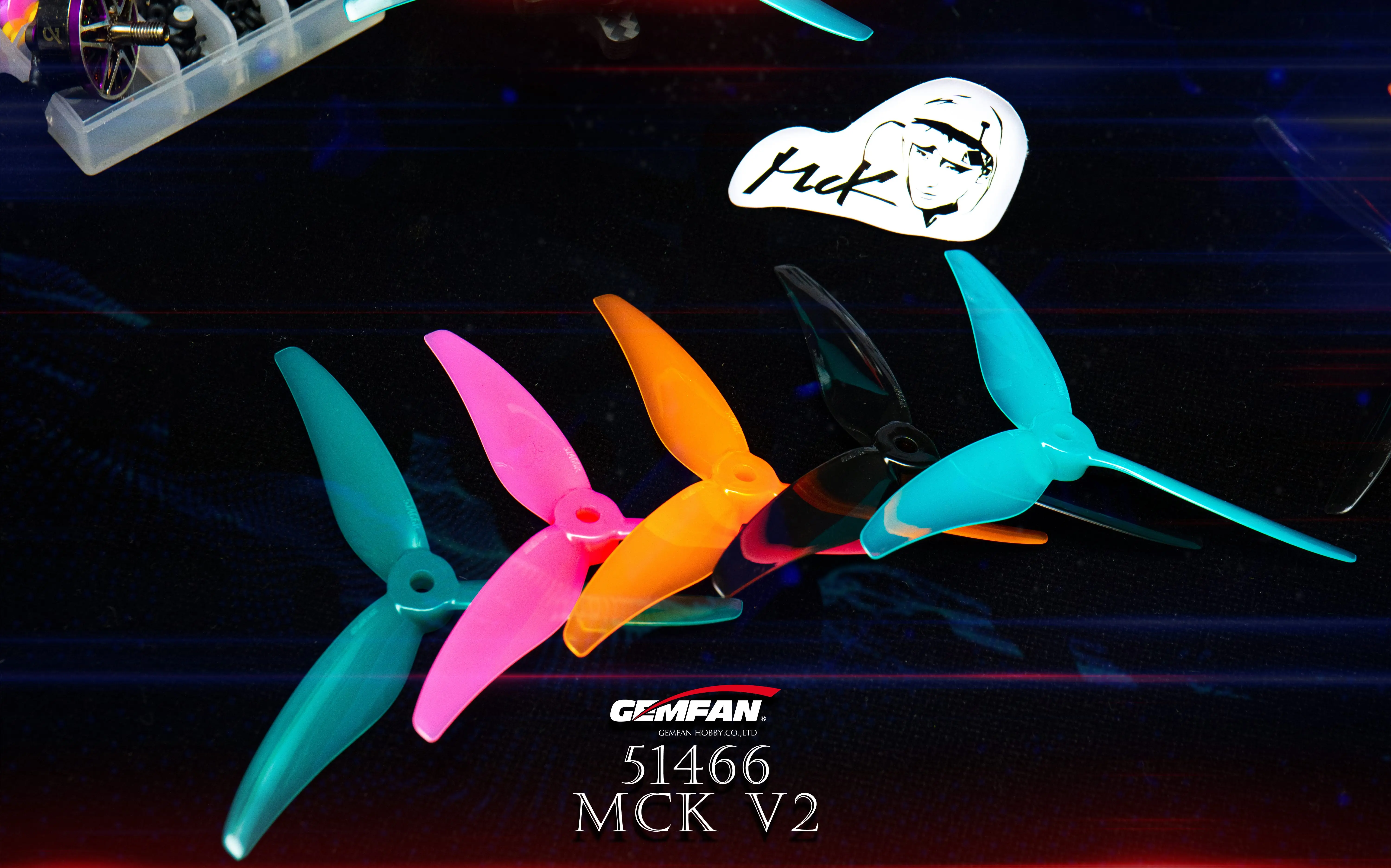 4PCS/ 2Pairs Gemfan 51466 V2 5 zoll 3 Klinge/Tri-Klinge Propeller Requisiten FPV Bürstenlosen motor Für FPV Racing Drone 6 Farben Gelb – Detail 10