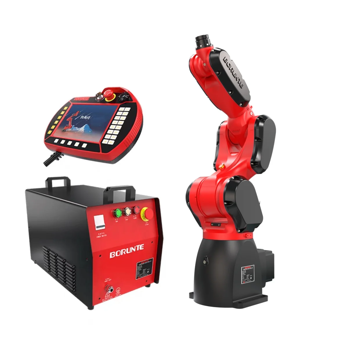 BRTIRUS0707A 700mm Arm Span 7kg Load Capacity Six-axis Intelligent Industrial Robot Arm PLC Motor Multi-Voltage IP65 0.03mm 55kg