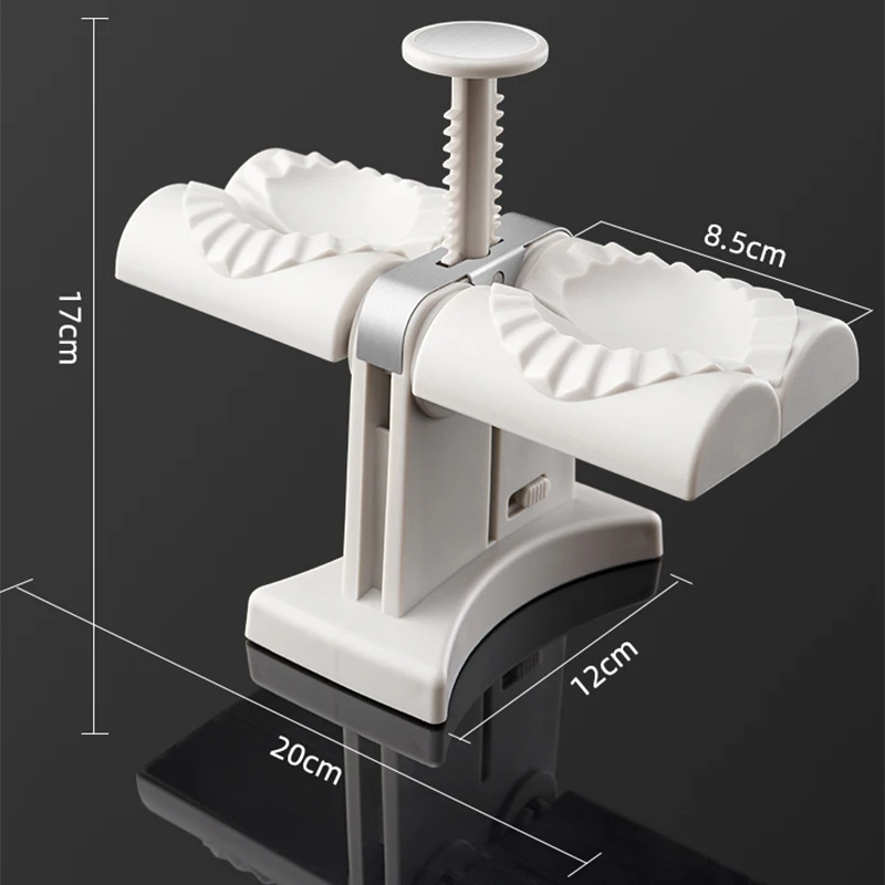 Totalmente automático máquina de bolinho cabeça dupla imprensa bolinhos molde diy empanadas ravioli molde cozinha gadget acessórios