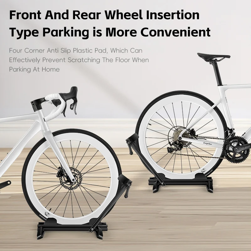 WEST BIKING Portable Road Bike Parking Racks Foldable 24-29 Inch MTB Bicycle Parking Installations Of Metal Indoor Floor Stand