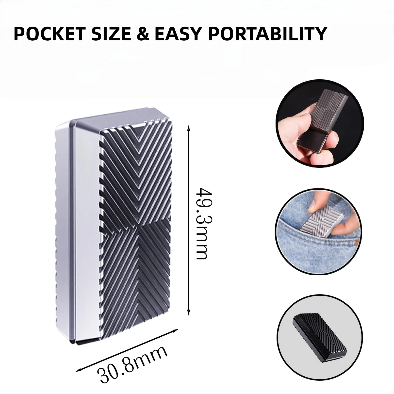 جيروسكوب رائع بأطراف الأصابع، تصميم سهم متعدد، إحساس منزلق لا نهائي لدفع البطاقات #2