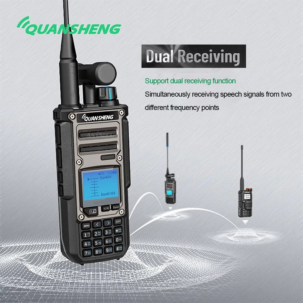 Quansheng TK11(8) 10W Dual-Band Radio AM/SSB/FM with Built-in NOAA Weather Spectrum Analyzer And Magic Voice Functionality