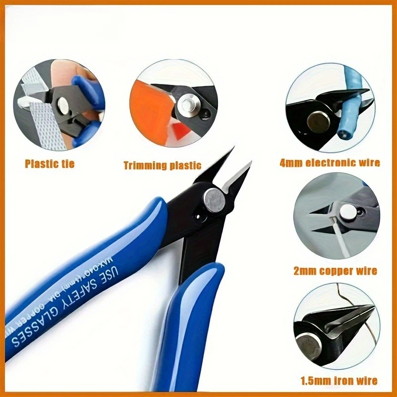 Industrial-grade Electronic Needle Cutting Pliers - Repair Tools for Electronics, Wires, Jewellery, DIY Projects