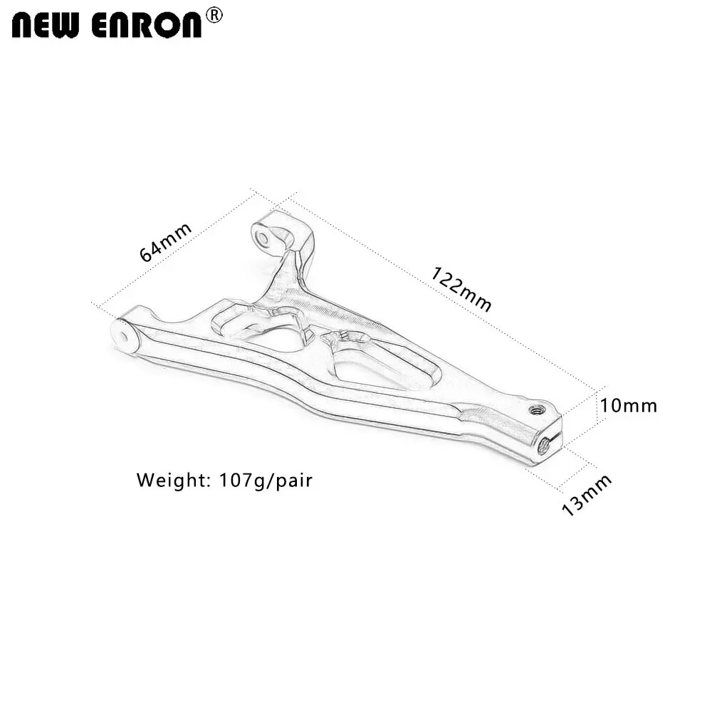 Alloy Front Upper Left / Right Suspension Arms 8631 8632 for RC CAR 1/10 TRAXXAS E-Revo 2.0 VXL 86086-4