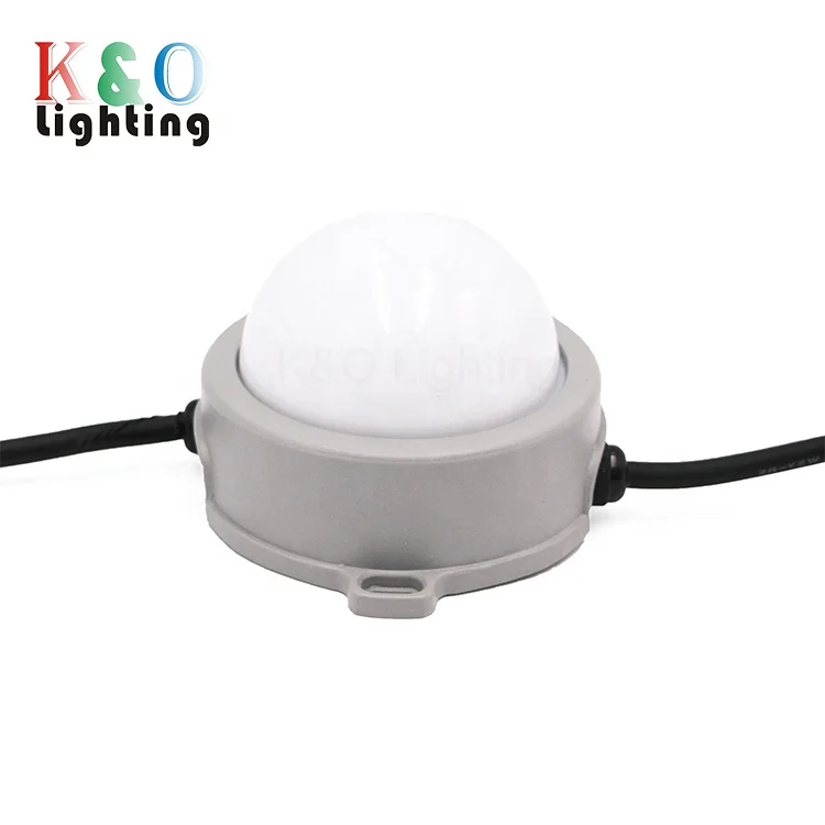 Lampe LED Pixel, Imperméable, Adressable, 20mm, 40mm, 100mm, 3W, 24V, DMX, WS2811, RVB, Documents Complets