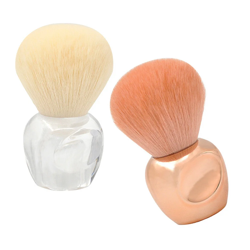 

2Pcs Nail Dust Brush Nail Cleaner Durable Brush Makeup Loose Powder Blush Portable Practical Makeup Pinceles Para Acrilico