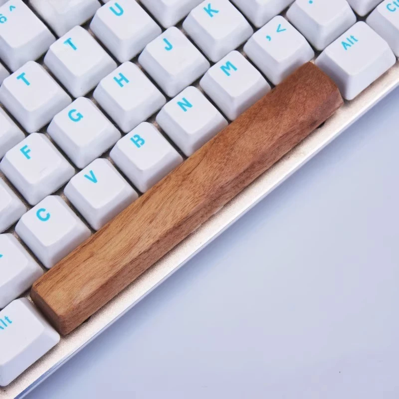 Black Walnut Spacebar Keycaps Custom Solid Wood 6.25U Spacebar Pear Wood OEM Profile Wooden Keycaps Satellite Switches Spacebar