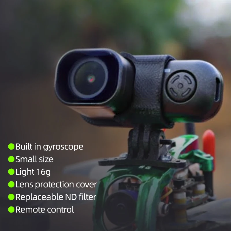 NEW RunCam Thumb Pro W 4K V2 Action FPV Camera Bulit-in Gyro 155° Wide Angle Filter Drone Camera FPV Racing Drone Quadcopter