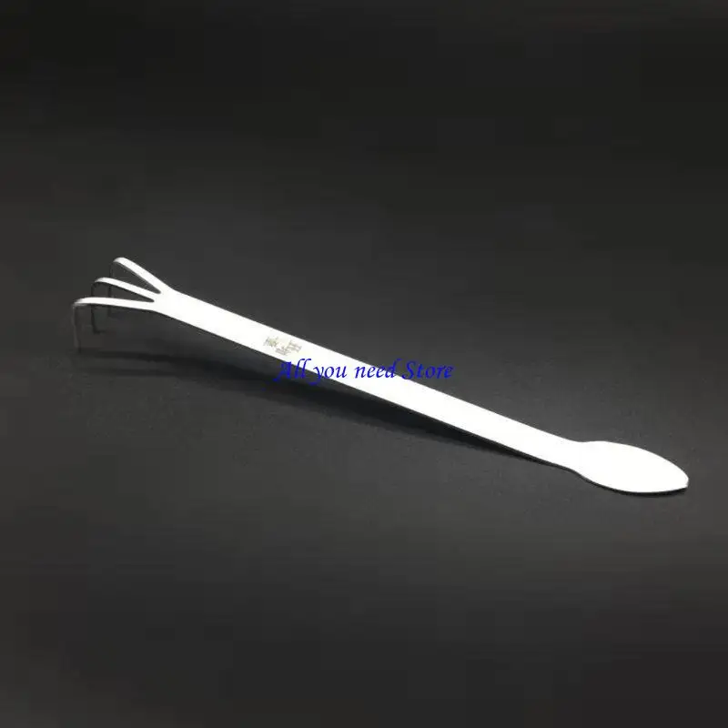 

K9FB Mini Gardening Rake Spatula Silver 2 in 1 Stainless Steel Bonsai Gardening Tool