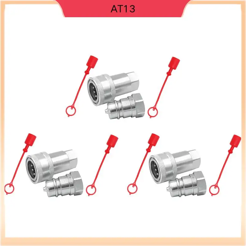 

Быстроразъемный фитинг AT13 3X ISO7241-A Гидравлический соединительный разъем NPT Быстросменный интерфейс 1/2 дюйма