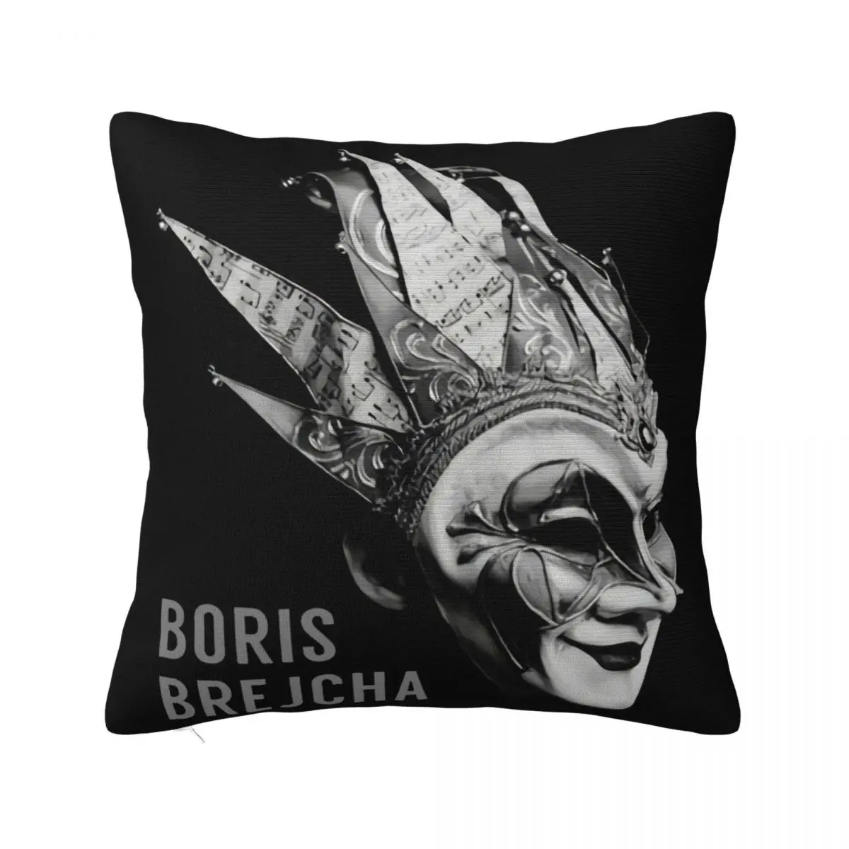 Dj Boris Brejcha Black Logo S 2Xl More Size Hot Sell Normal Cool Latest Simple Logo Famous Low Price Summer Pillow Case