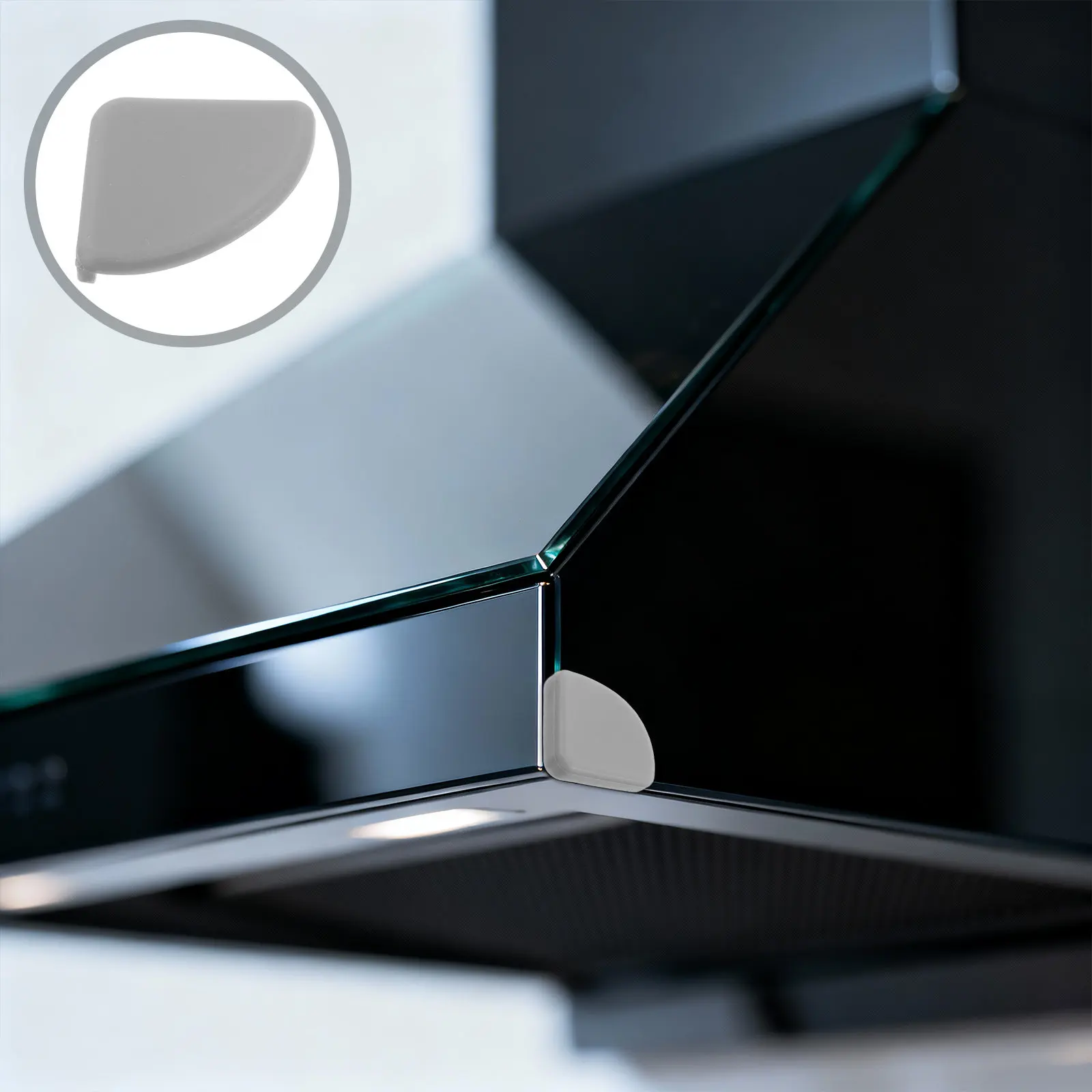 

50Pcs Silicone Corner Protectors Kitchen Worktops Anti-Collision Table Corner Guards Baby Child Safety Window Range Hood