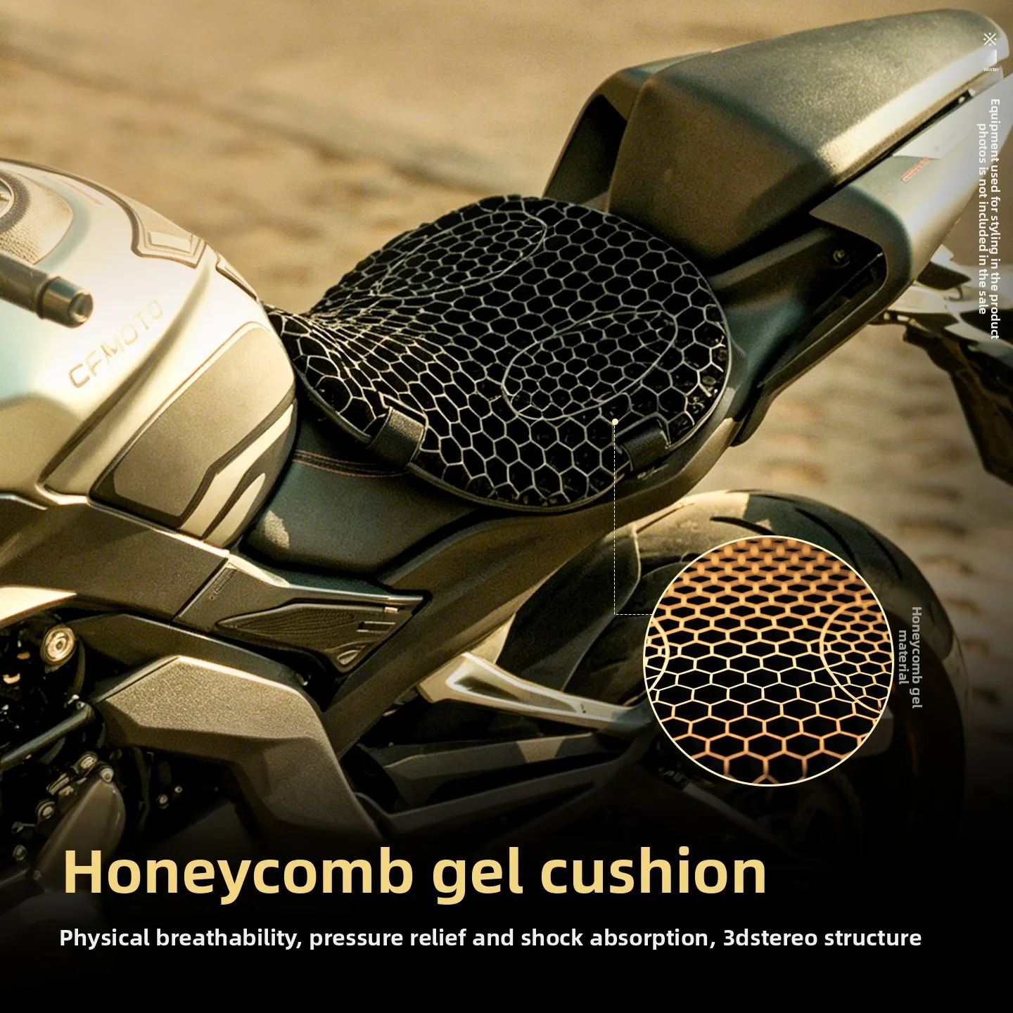 3d-honeycomb-gel-seat-cover-heat-insulation-breathable-waterproof-sun-protection-anti-scald-pad-for-motorcycle-electric-bike