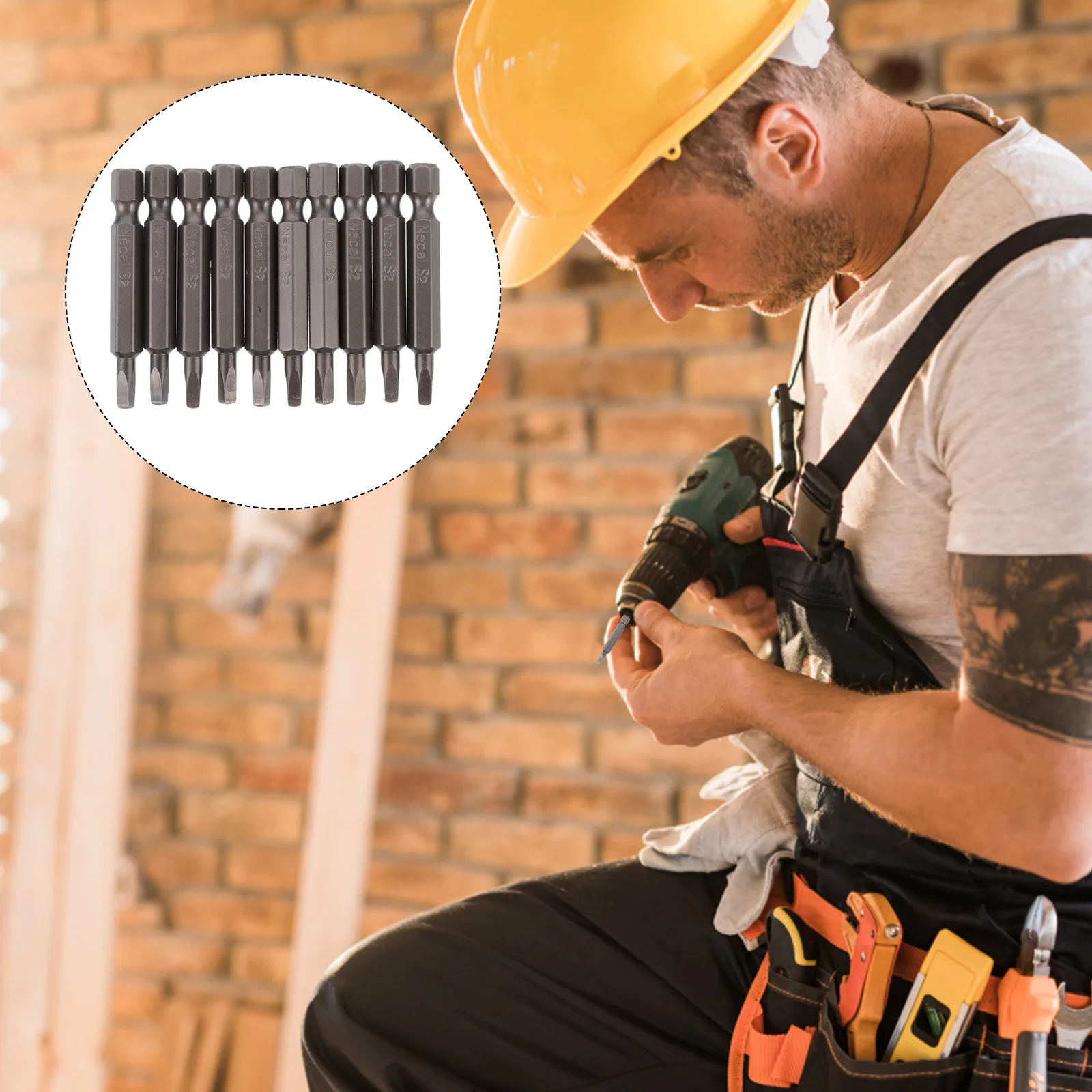 

10Pcs Head Screwdriver Bits Magnetic Tough Wear Resistant Magnetic Bits for Power Drill Household Repair