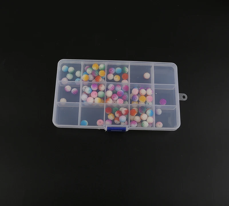 Practical Plastic Grids Compartment Plastic Storage Box For Jewelry Necklace Earring Bracelet Accessories Storage Box