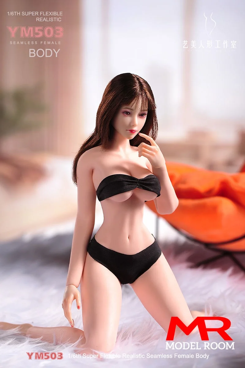 YM YM501 YM502 YM503 YM505 1/6 corps féminin sans couture avec détails physiologiques 12 ''soldat figurine d'action Flexible modèle de poupée