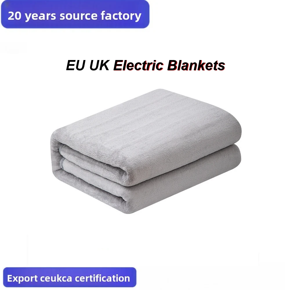 

Premium Dual Control Flannel Heated Blanket UK EU Safety Certified Soft Fleece Fast Heating for Winter Ideal Gift for Family
