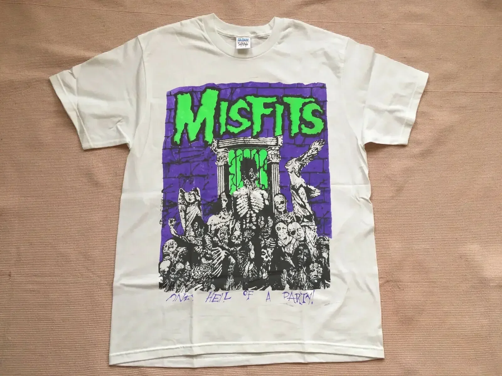 Vtg Misfits Earth AD TSHIRT 80s One Hell Of A Party danzig T Shirt size S M L XL 2XL