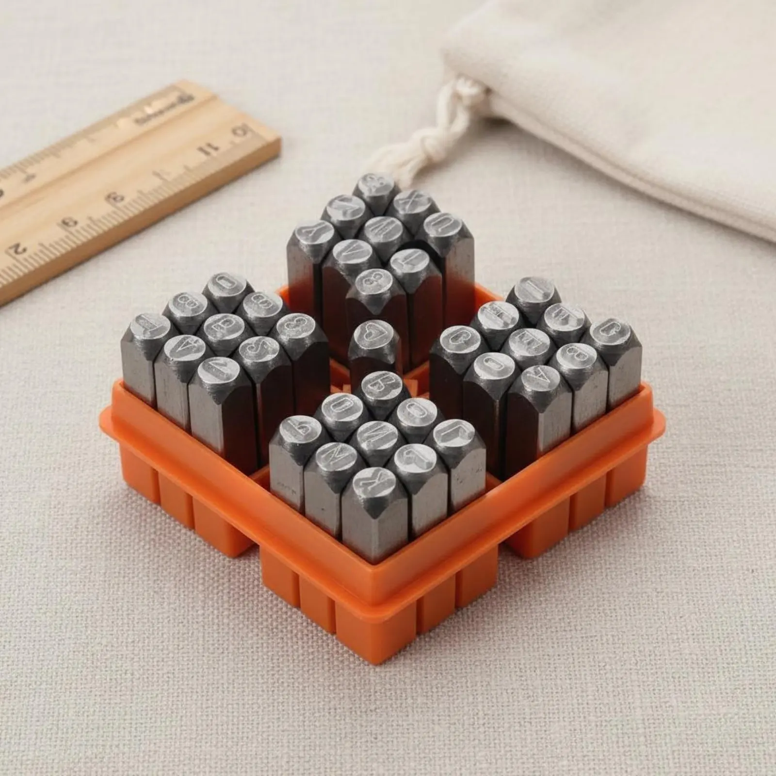 

37 Pieces 3 Mm Letter and Number Stamp Set Permanent Marks Alphabet Number Stamp Set Clear Imprints Metal for Handmade Projects