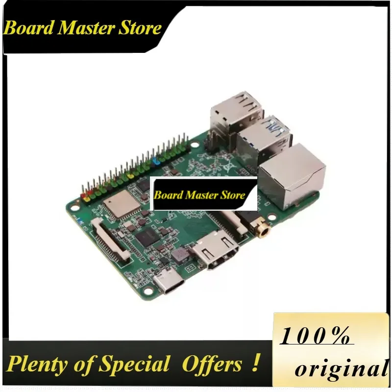 BoMaSRadxa Development Board ROCK 4B + OP1 Six-core CPU Mini Host, Raspberry Pi Replacement