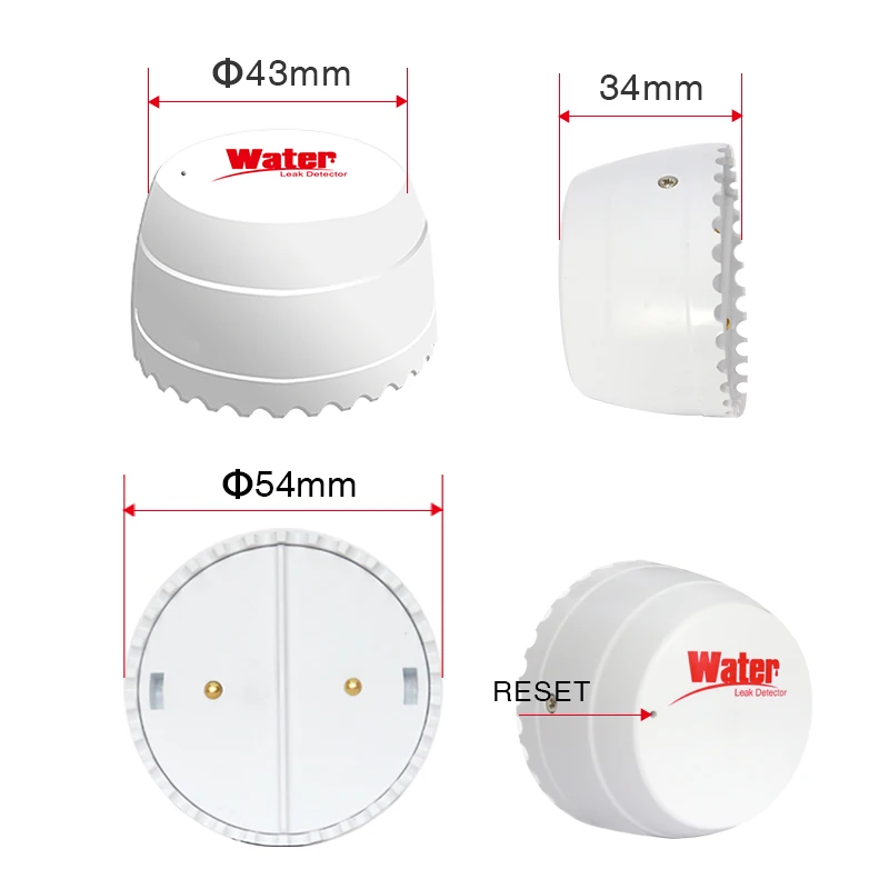 Tuya Smart Zigbee Water Leak Detector Flood Sensor APP Remote Monitoring Flood Alert Overflow On Site Alarm Need Zigbee Hub