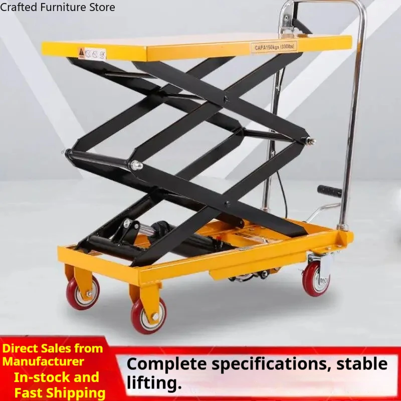 Hydraulic Mobile Lift Trolley Foot-operated Lifting Lift Trolley Handling Commercial Furniture Carrello Di Sollevamento ZY60TC