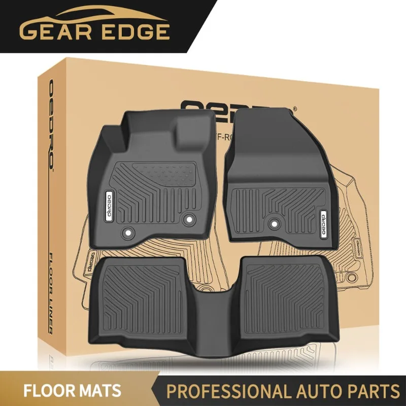 

2 Row Floor Mats Liners for 2015-2019 Ford Explorer 3D TPE Rubber All Weather United States