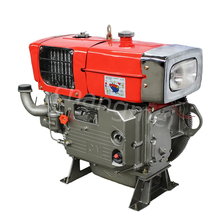 Zs1100 Water-cooled Electric Start  Tractor Engine ZS1100M Marine Single Cylinder  Engine 15hp Motor