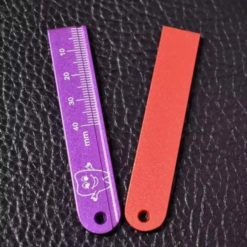 30Pcs Aluminium Dental Endo Rulers with Span Measure Scale Root Canal Length Measuring Ruler Colorful Dental Products
