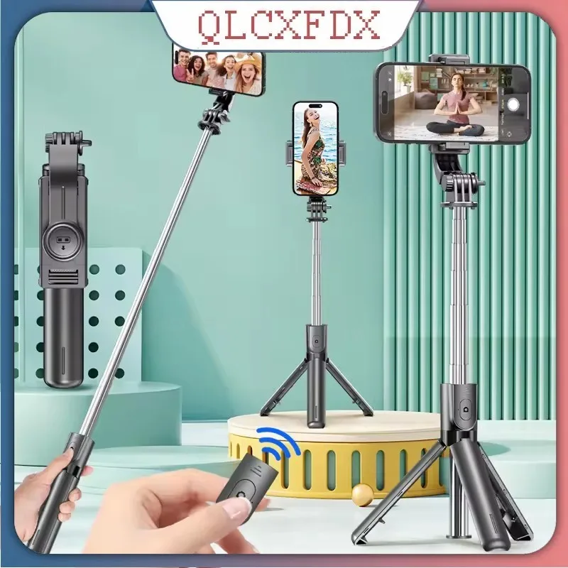 

Selfie Stick Tripod Travel Portable and Extendable Handheld Bluetooth Stainless Steel Pole Body Camera Tool Mini Phone Holder