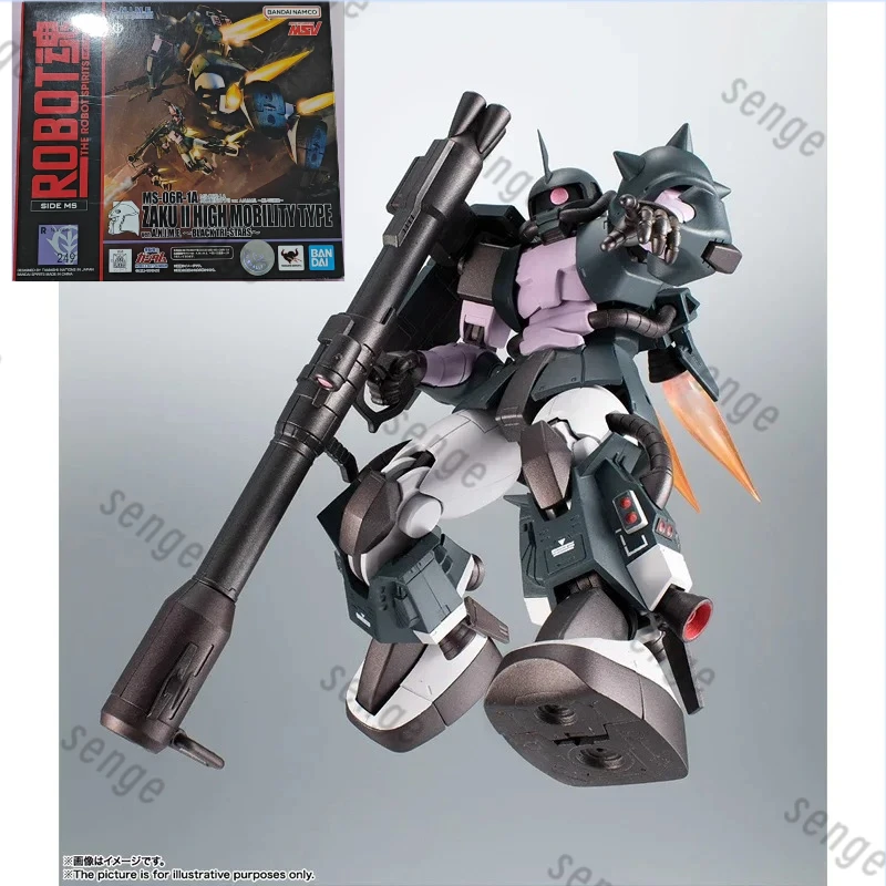 

[Official In-Stock]Bandai ROBOT Spirits 249 High Mobility Zaku II Black Tri-Stars Version ver.A.N.I.M.E. Articulated Model Toy